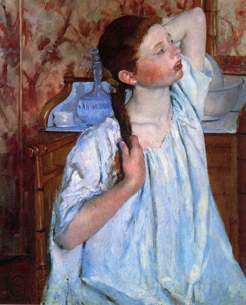 Mary Cassatt Girl Arranging her Hair Spain oil painting art